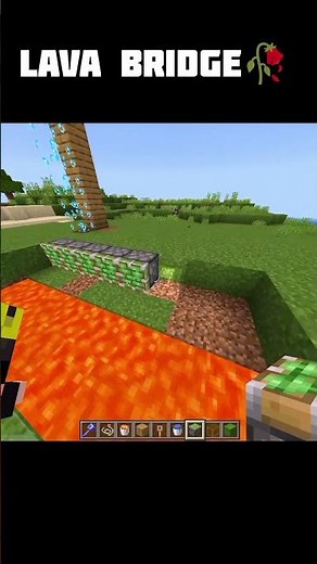 How To Make Automatic Lava Bridge in Minecraft [Minecraft Short Video]
