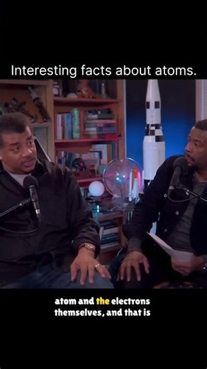 Interesting facts about atoms explained by Niel degrasse tyson. #shorts