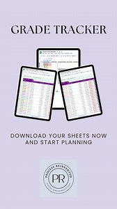 School Grade Tracker - Etsy