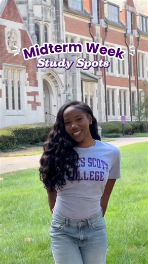 Cloudy days and midterms call for finding your favorite campus study spot, whether that’s a tucked-away window seat or a lively group session with friends. Where are you studying this week? | Agnes Scott College