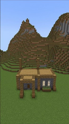 Minecraft Simple House Tutorial 🏡 Easy Survival Starter House #shorts