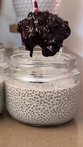 Kirsten Kaminski on Instagram: "Chia pudding is the ultimate quick fix for a nourishing breakfast or snack: 11g of fiber & 4g omega 3’s per serving 𢡄 INGREDIENTS: 1/2 cup chia seeds 2 cups soy milk 1/3 cup coconut milk 1-2 tbsp maple syrup 2.5 cups frozen blueberries 1 tbsp maple syrup 1 tsp cornstarch (dissolved in water) #eatyourfiber #chiapudding"