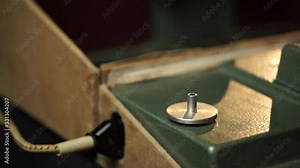 vintage mounting table to process the film