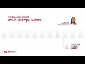 PathWave Model QA (MQA): How to Use the Project Template