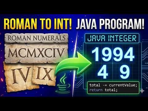 Leetcode 13 - Roman to Integer Conversion in Java: Easy Logic Explained in Tamil (Step-by-Step)