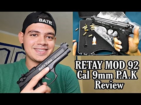 شرح وتقييم مسدس صوت ريتاي مود 92 هديه من الشركه PISTOLA RETAY MOD 92 REVIEW | بحر تيوب
