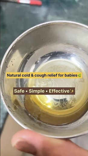 Natural cold & cough relief for babies🌿Safe • Simple • Effective✨