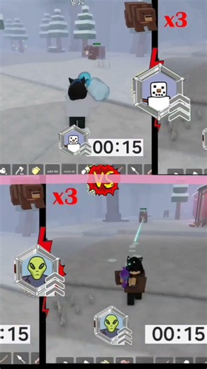Snowman vs Alien class 3 Roblox 99 in the Forest
