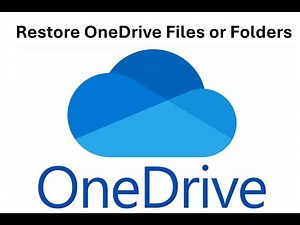 Restore Files or Folders from OneDrive