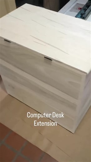 Letting a white tinted Rubio Monocoat cure on this custom made computer cover/desk extension. Will install a vent fan and levelers for feet. This is getting shipped to customer in SC. #woodworking #americancrafts #customdesk #custommadefurniture | MG American Woodcrafting