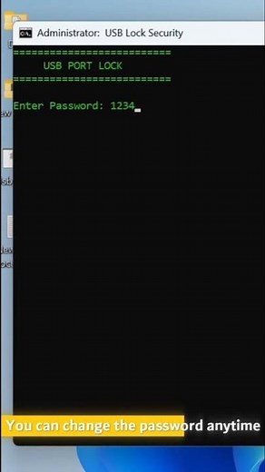How to Lock USB Ports with ONE Click in Windows! 🔒💻 (High CTR)