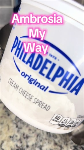 Ambrosia Fruit Salad Recipe with Cream Cheese