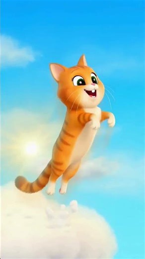 😂☁️ Cloud Bounce Fun | Funny Mango Cartoon Short |@MiniMango-cartoons