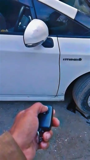 Side mirror kit installation of Prius car