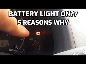 BATTERY LIGHT SHOWING UP ON THE DASHBOARD?? 5 POSSIBLE CAUSES