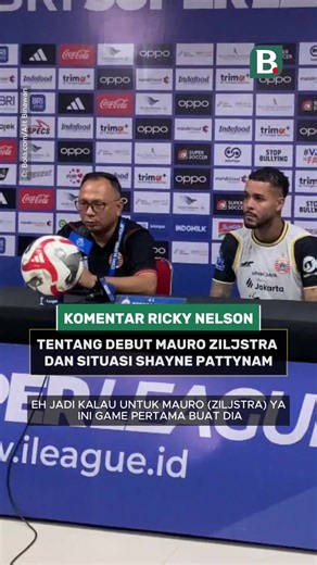 Asisten pelatih Persija Jakarta Ricky Nelson menanggapi debut Mauro Ziljstra saat melawan Bali United, sekaligus menjelaskan menit bermain Shayne Pattynama. #bolacomid #blclpt #blcbm #persija