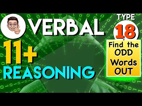 11 Plus Verbal Reasoning - VR Type 18 - Find the odd words out | Lessonade