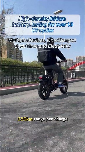 High-Density Lithium Battery 🚴 1,500+ Cycles & Multi-Device Charging