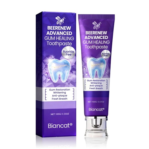 🦷 Gum Healing Breakthrough — No Pain, Just Results! Suffering from bleeding gums or sensitivity? 😣 Biancat® BeeRenew Advanced Gum Healing Toothpaste combines bee venom peptides and regenerative compounds to repair, strengthen, and restore gum health — naturally. | CharmNest