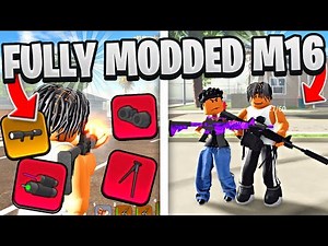 I UPGRADED MY M16 ASSAULT RIFLE AND WENT TO WAR IN ROBLOX BLOCKSPIN