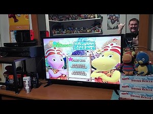 Menu Walkthrough Of The Backyardigans: The Legend Of The Volcano Sisters DVD From 2007🌋🏝🏖🌊🌺🗿🕶