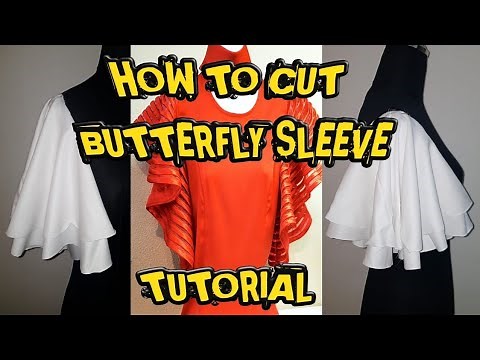 Basic Tutorial How to Make Butterfly Sleeve/Butterfly Sleeve Pattern Tutorial