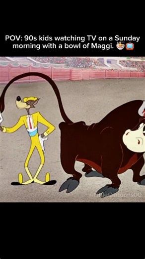 Little_Cartoon on Instagram: "This hilarious clip is from the classic animated short "Señor Droopy," which premiered on April 9, 1949. Produced by MGM and directed by the legendary Tex Avery—the man who redefined animation with his wild and exaggerated style—this cartoon features the iconic rivalry between the calm, deadpan Droopy Dog and the high-energy Wolf. In this bullfighting showdown, the Wolf tries to show off his "skills," but in classic 1940s animation fashion, the laws of physics are c