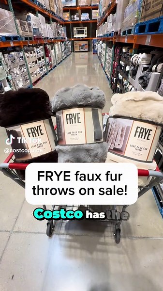 Get $10 off these Frye Faux Fur Throw blankets! Ends Sunday, 11/17! Grab them before the sale ends! Great Gift idea. ◡̈ #costco #costcofinds #homedecor #giftideas