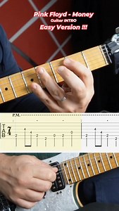 1K views · 1.7K reactions | #Tutorial Pink Floyd -Money Guitar Intro EASY Version #guitartutorial #guitarcover #electricguitar #learnmontiktok #guitarlesson #guitartok #fyp #skullstrings #pinkfloyd #money #davidgilmour | Tony GALDI | Facebook