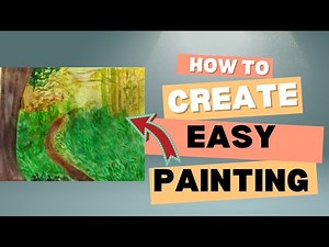 How to easy water colour painting for beginners. 🎨