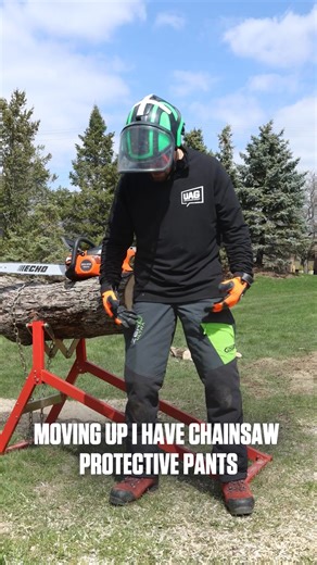 Chainsaw safety tips to remember all year long: ​​✅ Wear protective gear​ ✅ Keep a safe distance between bar and body​ ✅ Ensure brake is functioning correctly​ ✅ Use a proper stance​ ✅ Operate at waist level | Gillum's Service & Repair, INC.