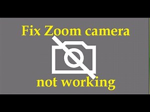 How to Fix Zoom camera not working