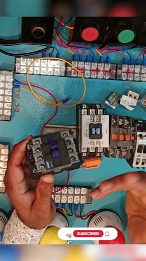 Magnetic contactor working system. #youtubeshorts #electrical #technology #tech