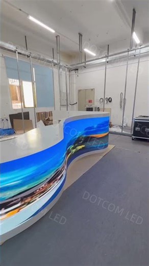 Indoor P2.5 Customized Desk #ledscreen#reception #leddisplay