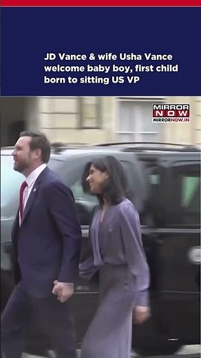JD Vance & Wife Usha Vance Welcome Baby Boy, First Child Born To Sitting US VP #shorts