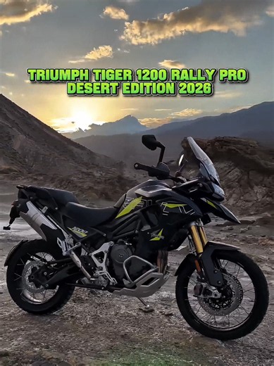 Triumph Tiger 1200 Rally Pro Desert Edition 2026 #bigtrail #moto #motorcycle #motovlog #trumph1200