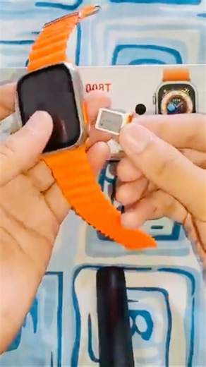 SIM card insert in T 800 ultra smart watch 🔥 #viral #smartwatch #shorts #viralshort ￼