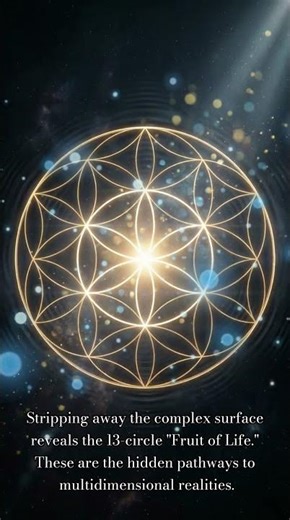 The Universe's Hidden Source Code: The Flower of Life Explained #SacredGeometry #Shorts
