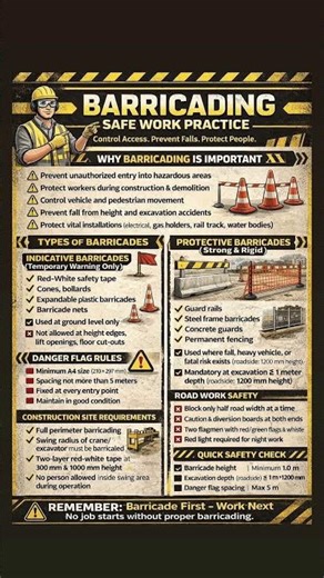 Barricading safety standard #safetyfirst #barricadingsafety