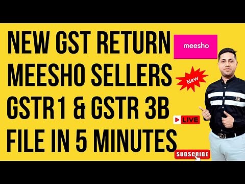 How to file Meesho GST Return ? || Meesho GST Filing|| #meesho #gst Meesho Seller GSTR 1 Filing.