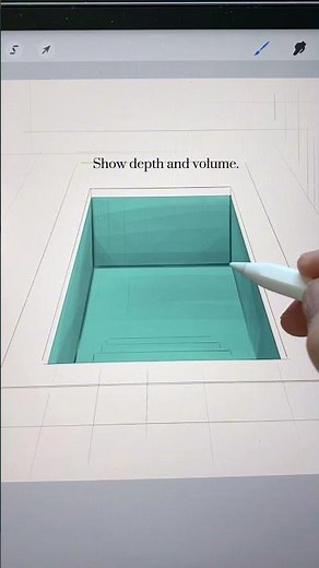 How to sketch water in Procreate