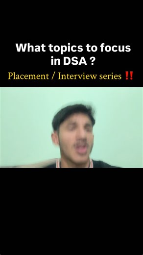 Sumanth⚡ | What Dsa topics to focus?? Comment ‘topic’ for list ‼️ Comment or dm any doubts ! [ dsa , placement, interview, engineering, coding , java... | Instagram