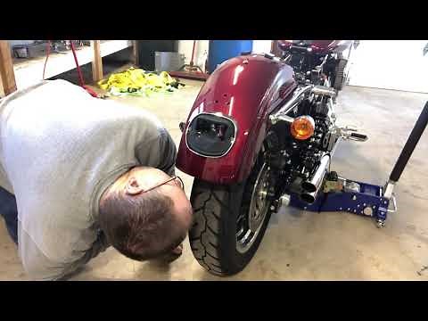 Harley Low Rider turn signal relocation install
