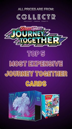 Top 5 Expensive Journey Together Pokemon Cards! #journeytogether #pokemoninvesting #pokemoncards