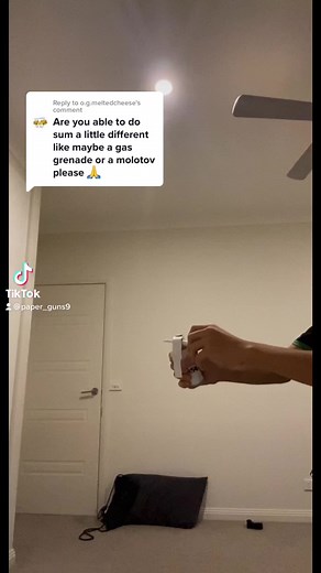 Reply to @o.g.meltedcheese gas grenade. Bit dodgy but it’s ok. I’ll make tutorials better in the future. #fyp #like #comment #paperguns #paper