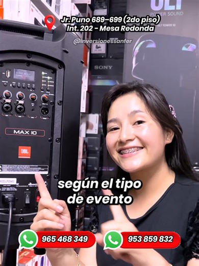 Si quieres potencia real… esto es otro nivel 🔥 El #JBL Max 10 está diseñado para eventos, reuniones y espacios donde el sonido tiene que imponerse. 🔊 Cuenta con 250W RMS de potencia real 📢 Alcanza hasta 127 dB de presión sonora 🎛 Incorpora panel de control con DSP integrado 🎤 Cuenta con entradas combo para micrófono e instrumento 📡 Incorpora Bluetooth y reproducción USB 🛠 Gabinete resistente para uso exigente No es solo volumen… es claridad, fuerza y presencia JBL 🔥 Ideal para animacione