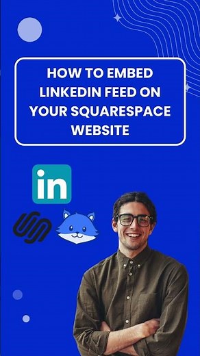 How to embed LinkedIn feed on your Squarespace website