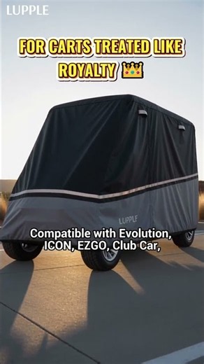 Golf Cart Cover Fit Test | Not the Flimsy, Fly-Away Kind