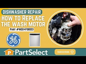 GE Dishwasher Repair - How to Replace the Wash Motor (GE Part # WG04F08023)