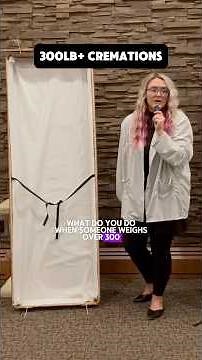 Oversized cremation containers vs standard. full video up now. #laurenthemortician #cremation